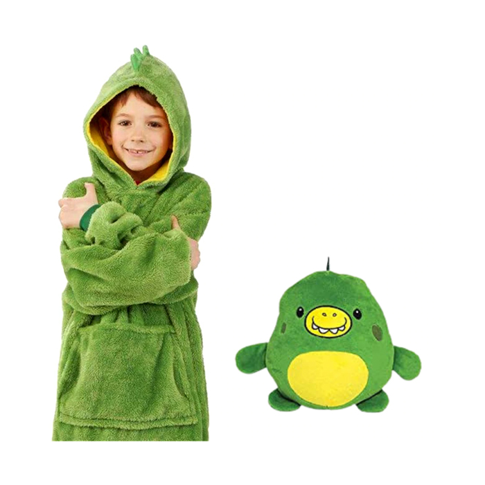 Saco de dormir infantil verde DINO